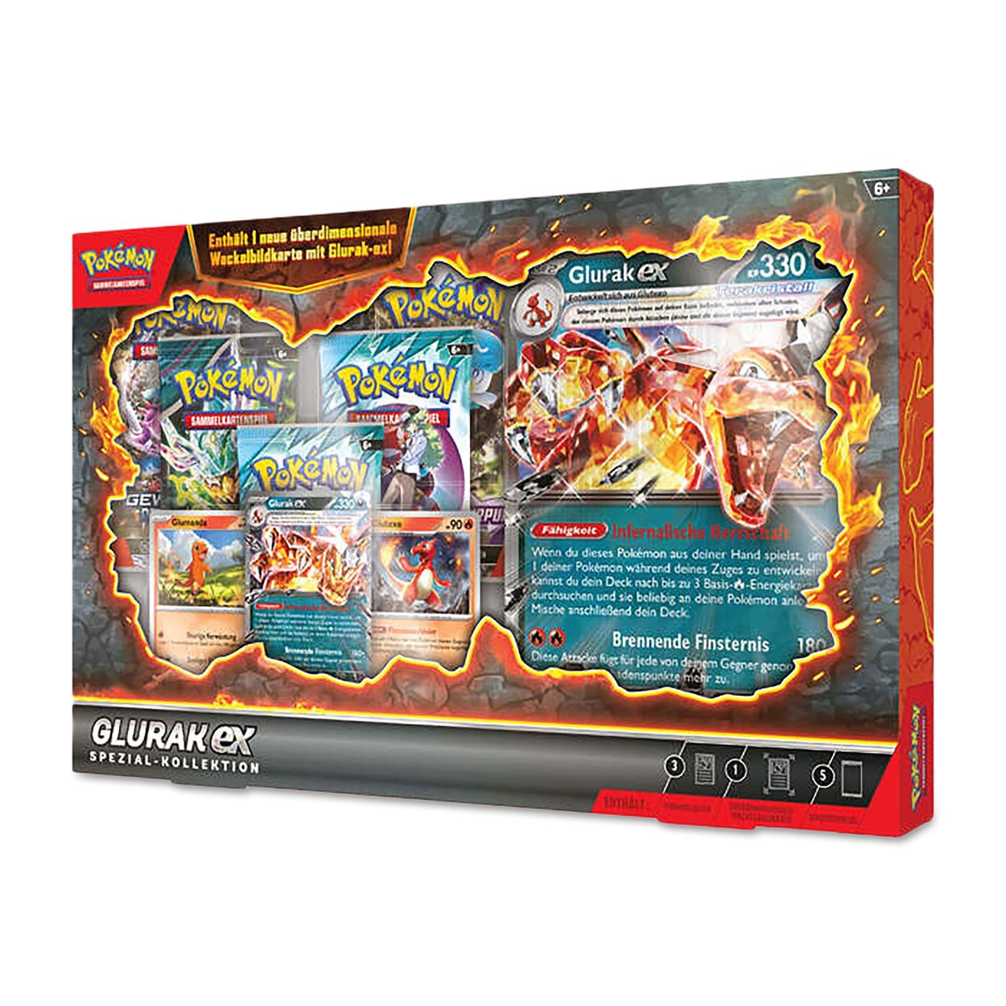 Pokemon - Glurak-Ex Special Sammelkarten Box englische Version