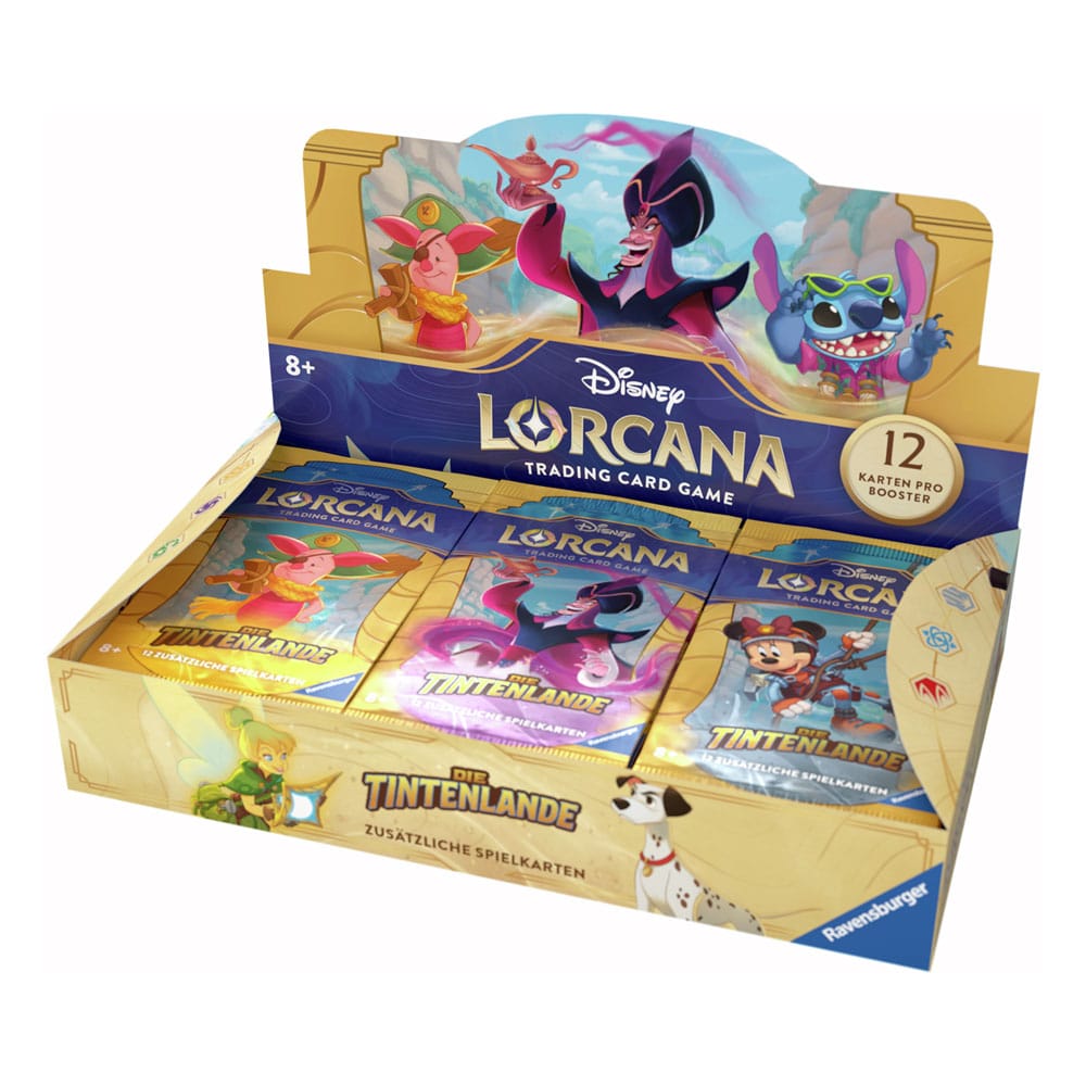 Disney Lorcana TCG Die Tintenlande Booster Display - DE