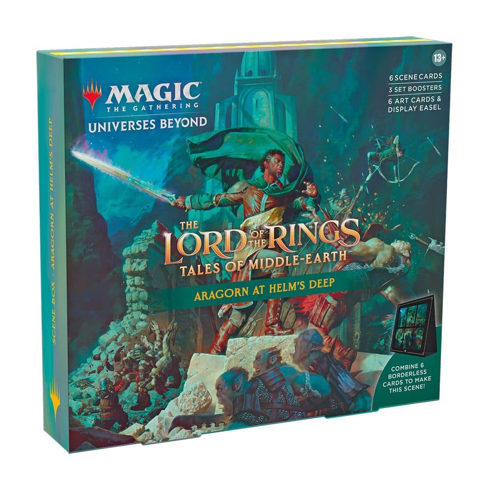 Lord of the Rings Scene Box Aaragorn at Helm's Deep