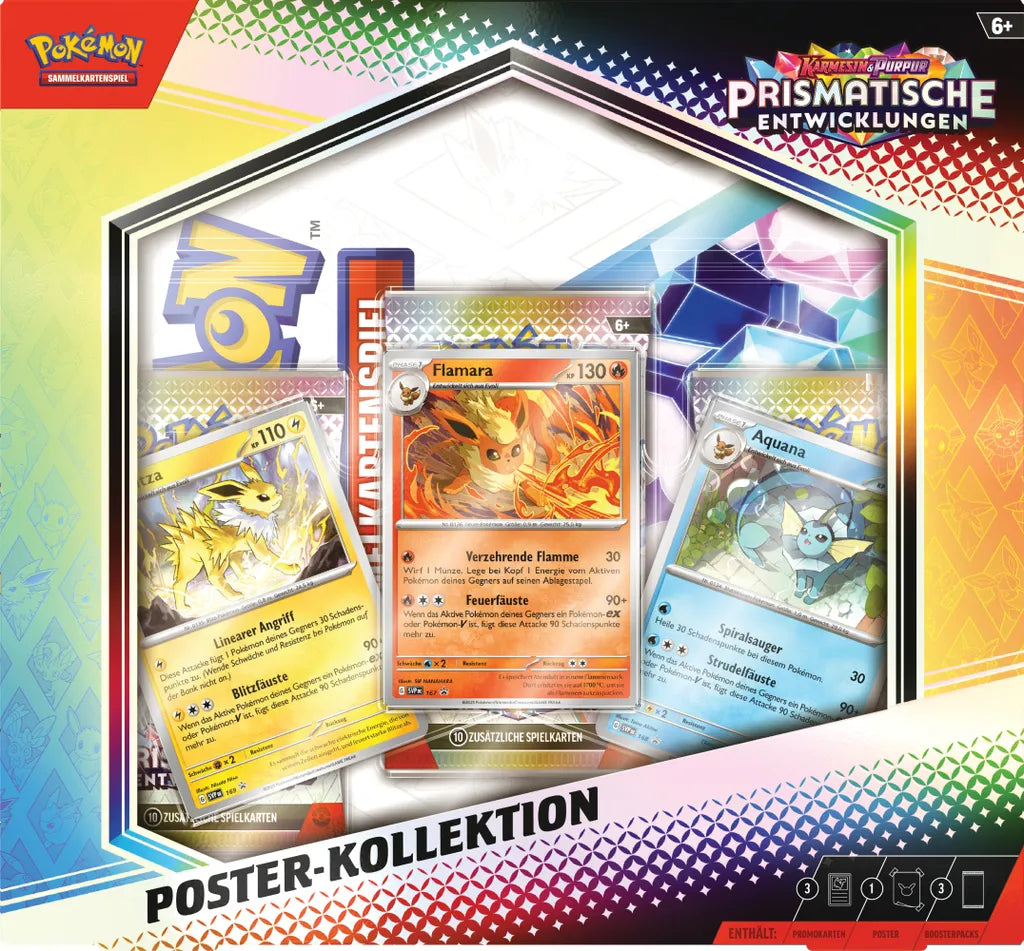 Pokemon Prismatische Entwicklungen Poster Kollektion - DEUTSCH NEU KP 8.5