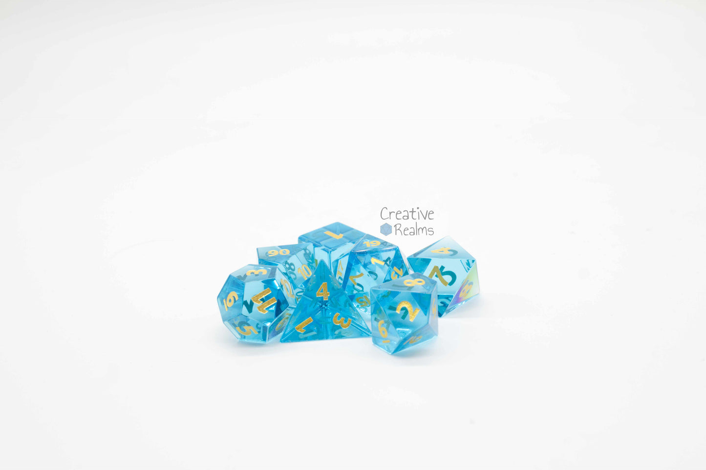 Würfelset 7-teilig Blauer Mond