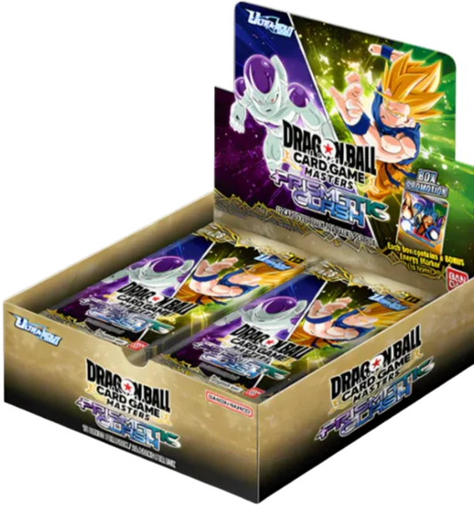 Dragon Ball Super Card Game - Masters New Series Set #1 B28 Prismatic Clash Booster Display (24 Packs) Englisch