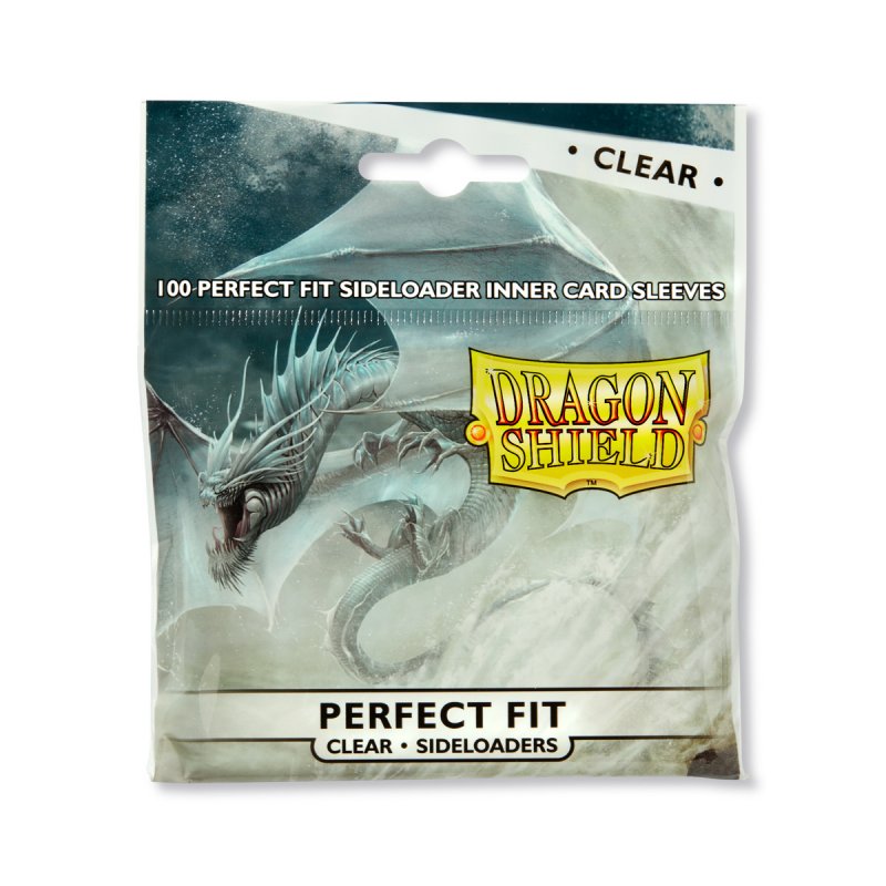 Dragon Shield Standard Perfect Fit Sideloading Sleeves - Clear/Clear (100 Sleeves)