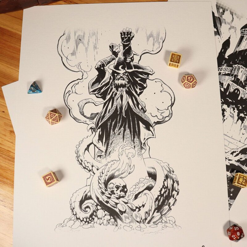 Dungeons & Dragons Kunstdrucke 36 x 28 cm (7 Stk.)