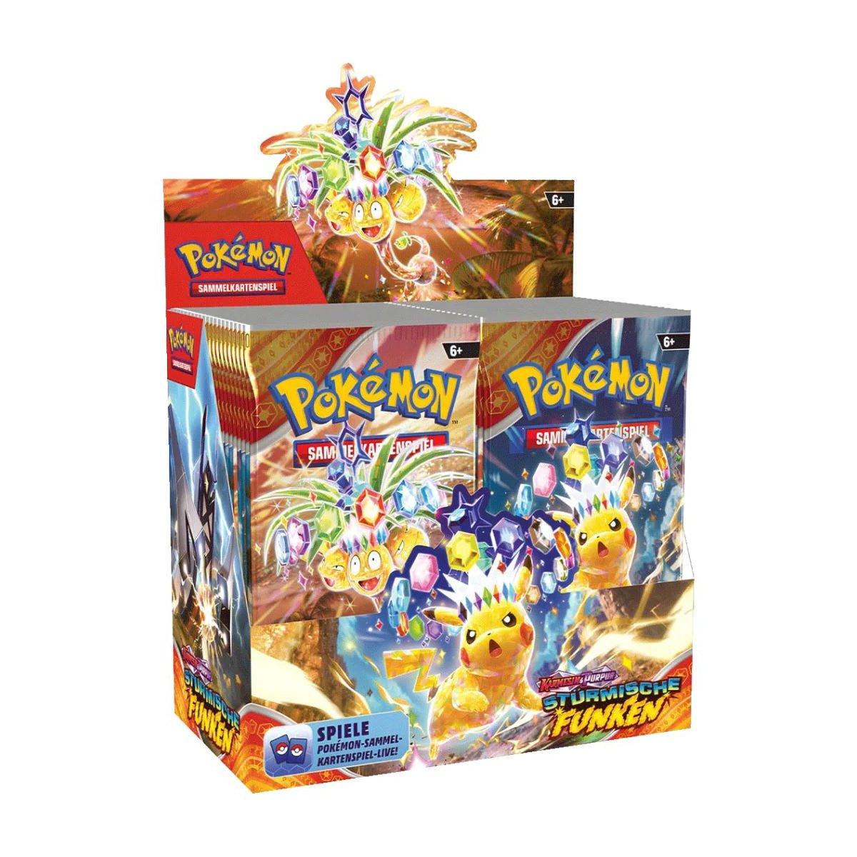 Pokemon Stürmische Funken Booster Display