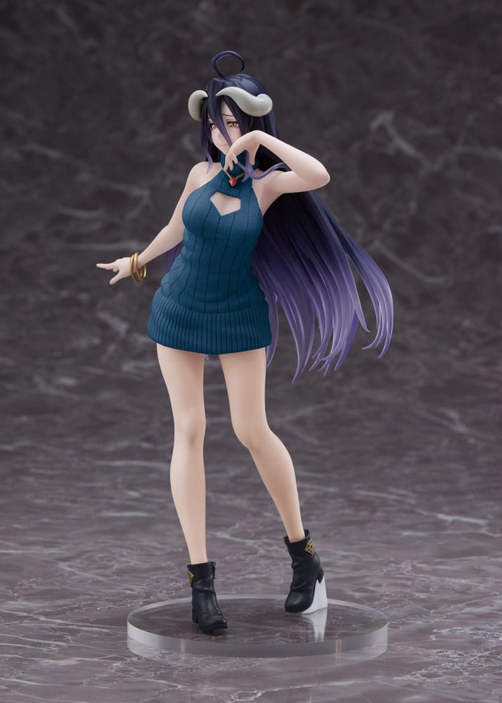 Original Character Coreful PVC Statue Overlord IV AMP Albedo Knit Dress Ver. Renewal Edition
