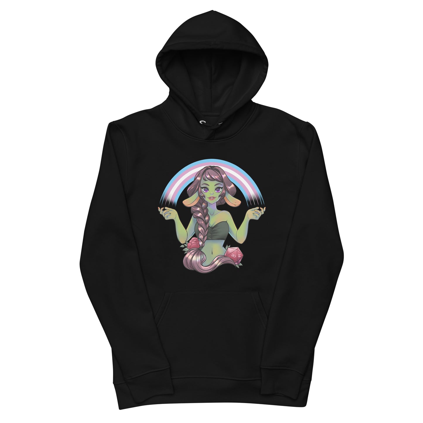 Pride Goblin - Transgender - Umweltfreundlicher Unisex-Kapuzenpullover