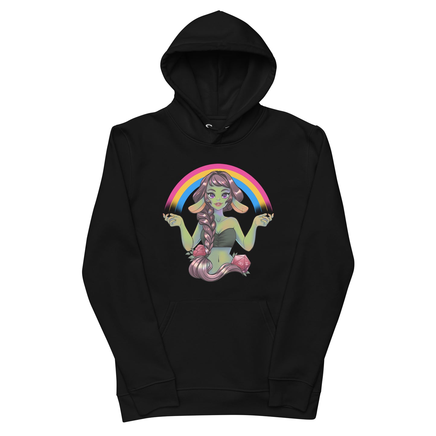 Pride Goblin - Pansexual - Umweltfreundlicher Unisex-Kapuzenpullover