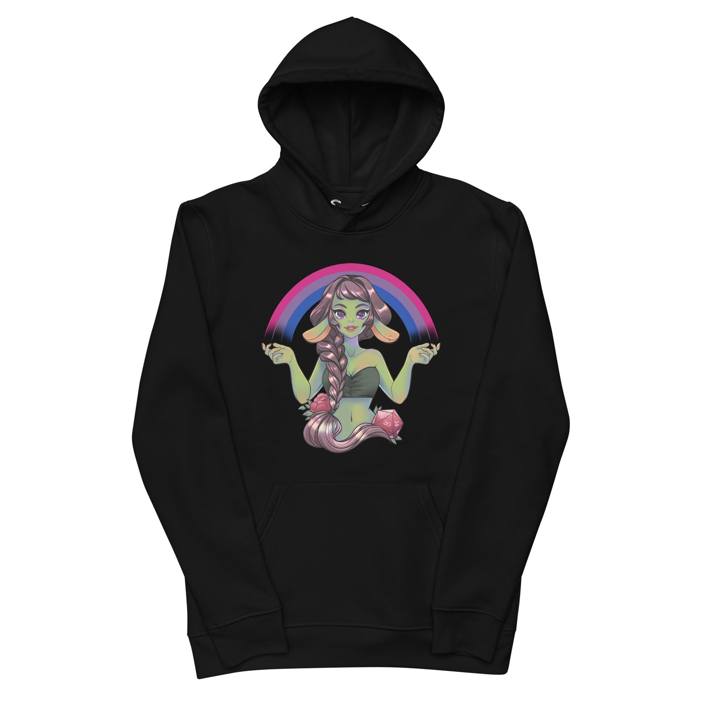 Pride Goblin - Bisexual - Umweltfreundlicher Unisex-Kapuzenpullover