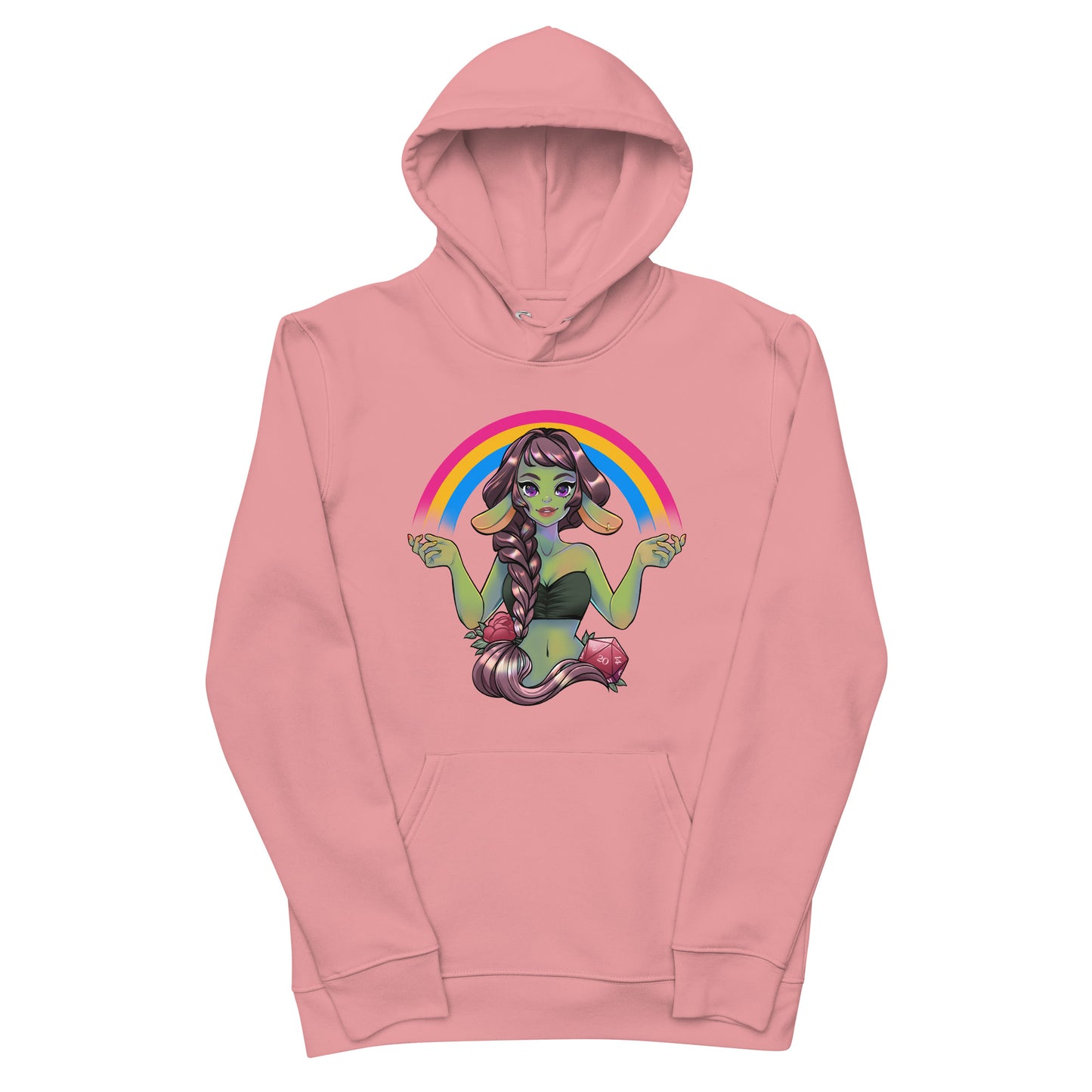 Pride Goblin - Pansexual - Umweltfreundlicher Unisex-Kapuzenpullover