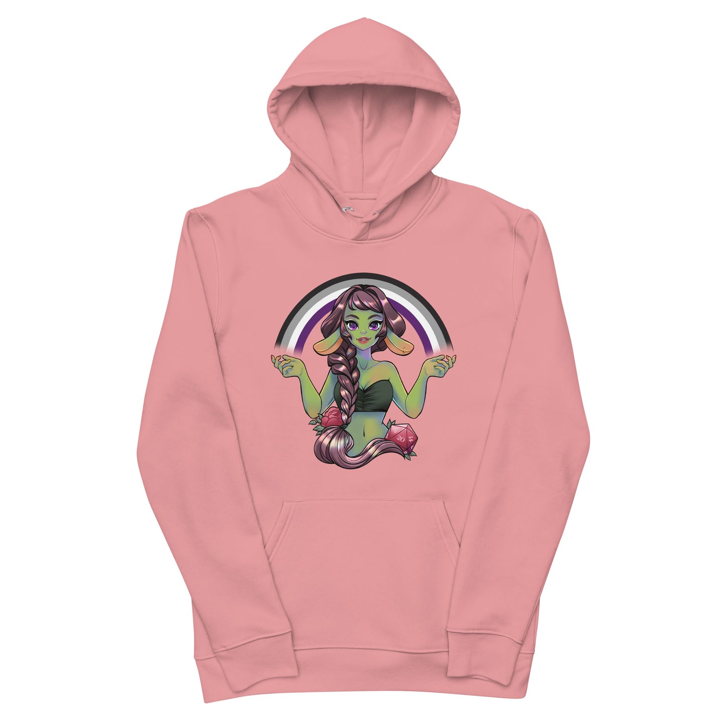 Pride Goblin - Asexual - Umweltfreundlicher Unisex-Kapuzenpullover