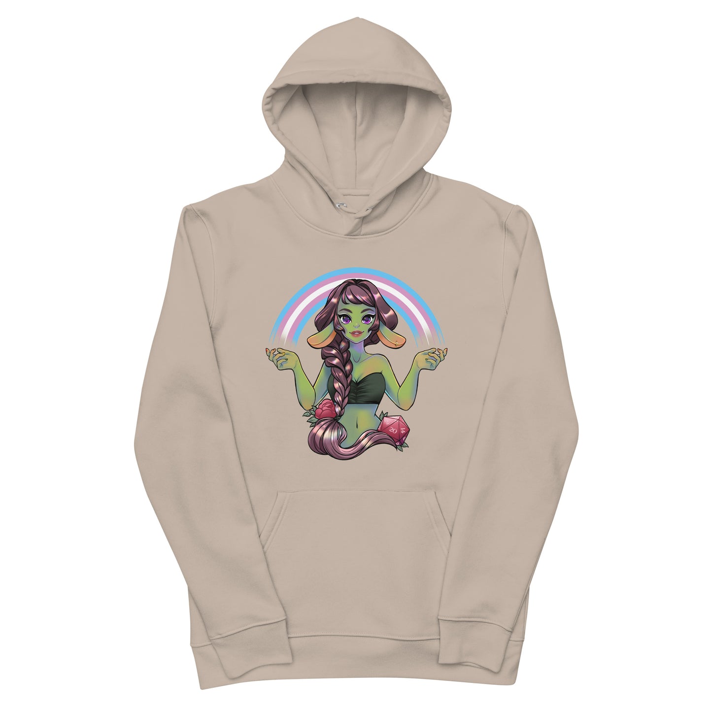 Pride Goblin - Transgender - Umweltfreundlicher Unisex-Kapuzenpullover
