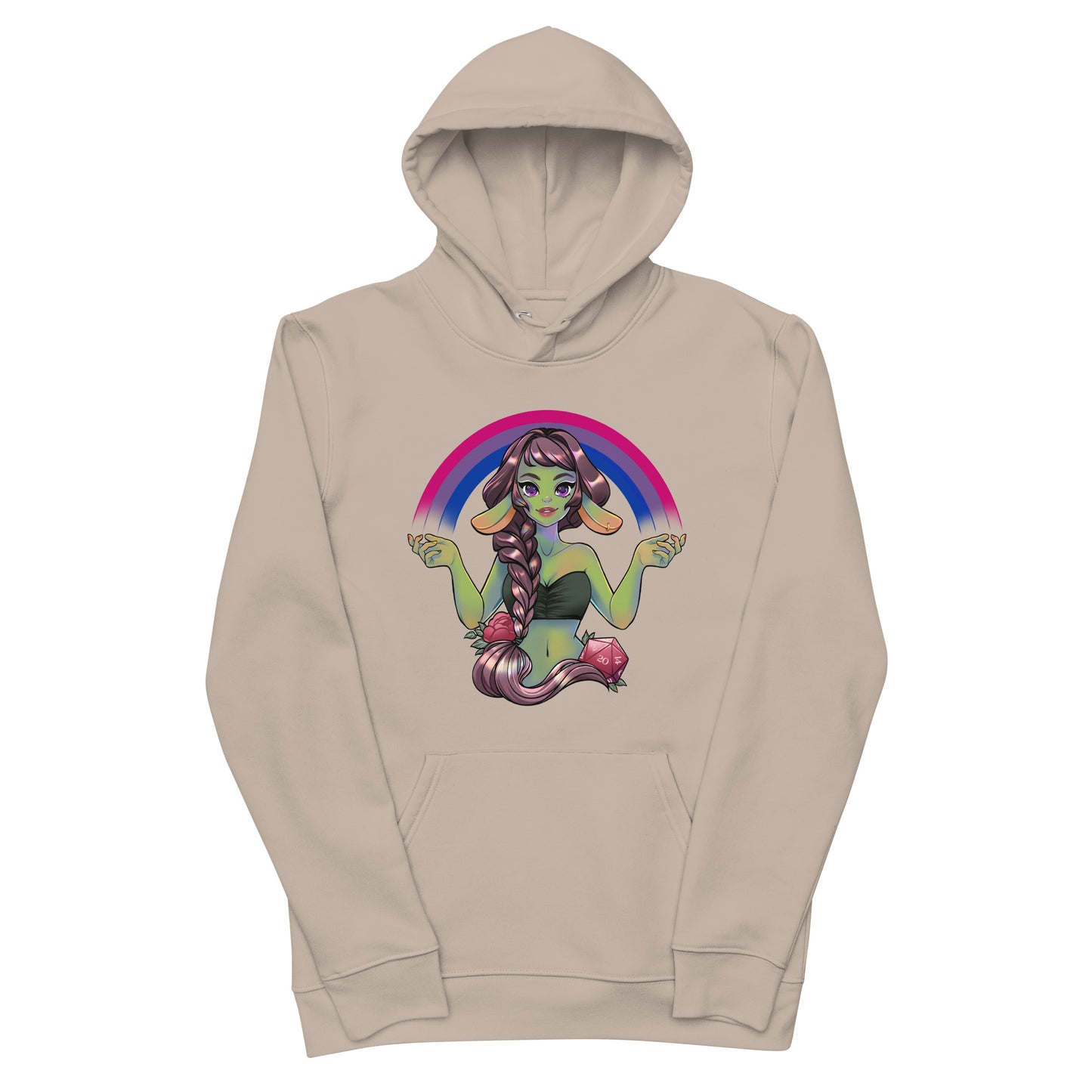 Pride Goblin - Bisexual - Umweltfreundlicher Unisex-Kapuzenpullover