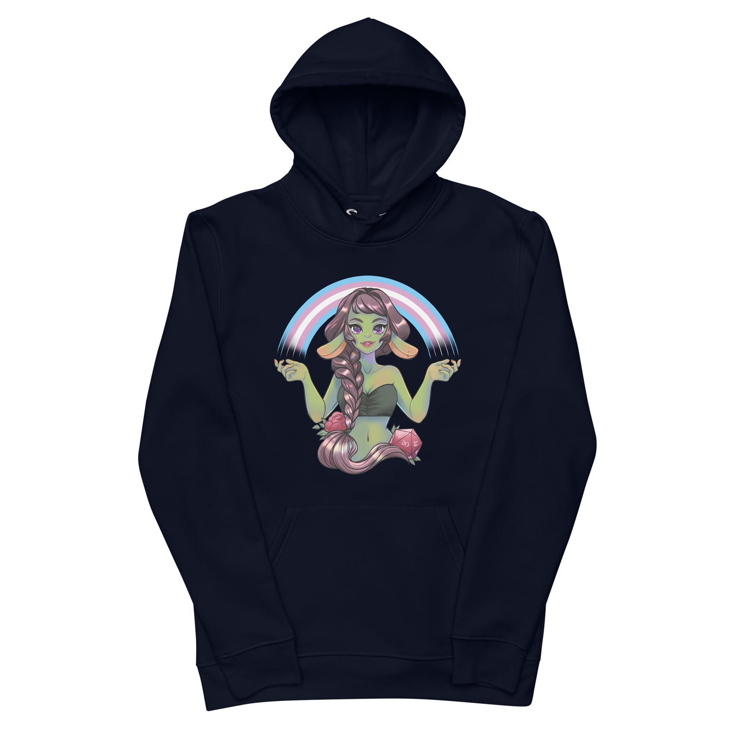 Pride Goblin - Transgender - Umweltfreundlicher Unisex-Kapuzenpullover