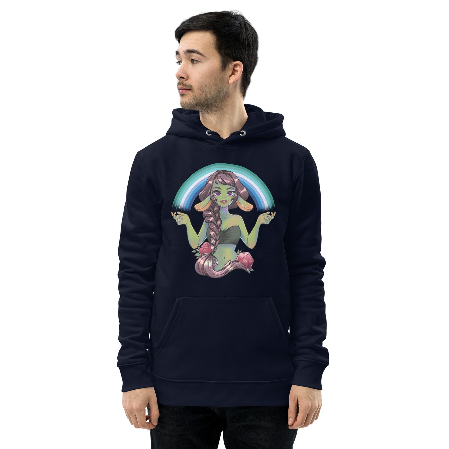 Pride Goblin - Gay (MLM) - Umweltfreundlicher Unisex-Kapuzenpullover