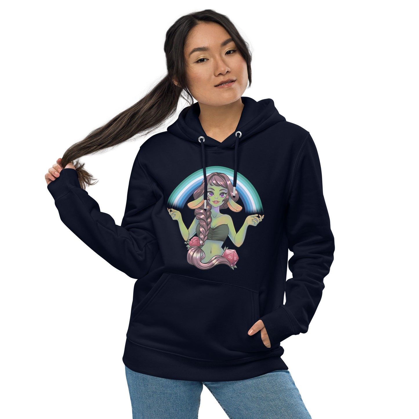 Pride Goblin - Gay (MLM) - Umweltfreundlicher Unisex-Kapuzenpullover