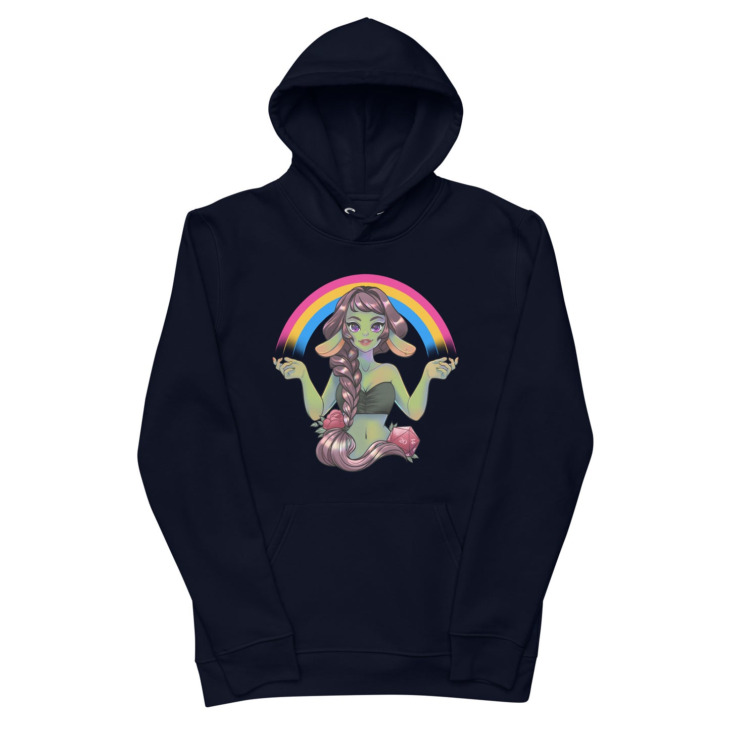 Pride Goblin - Pansexual - Umweltfreundlicher Unisex-Kapuzenpullover