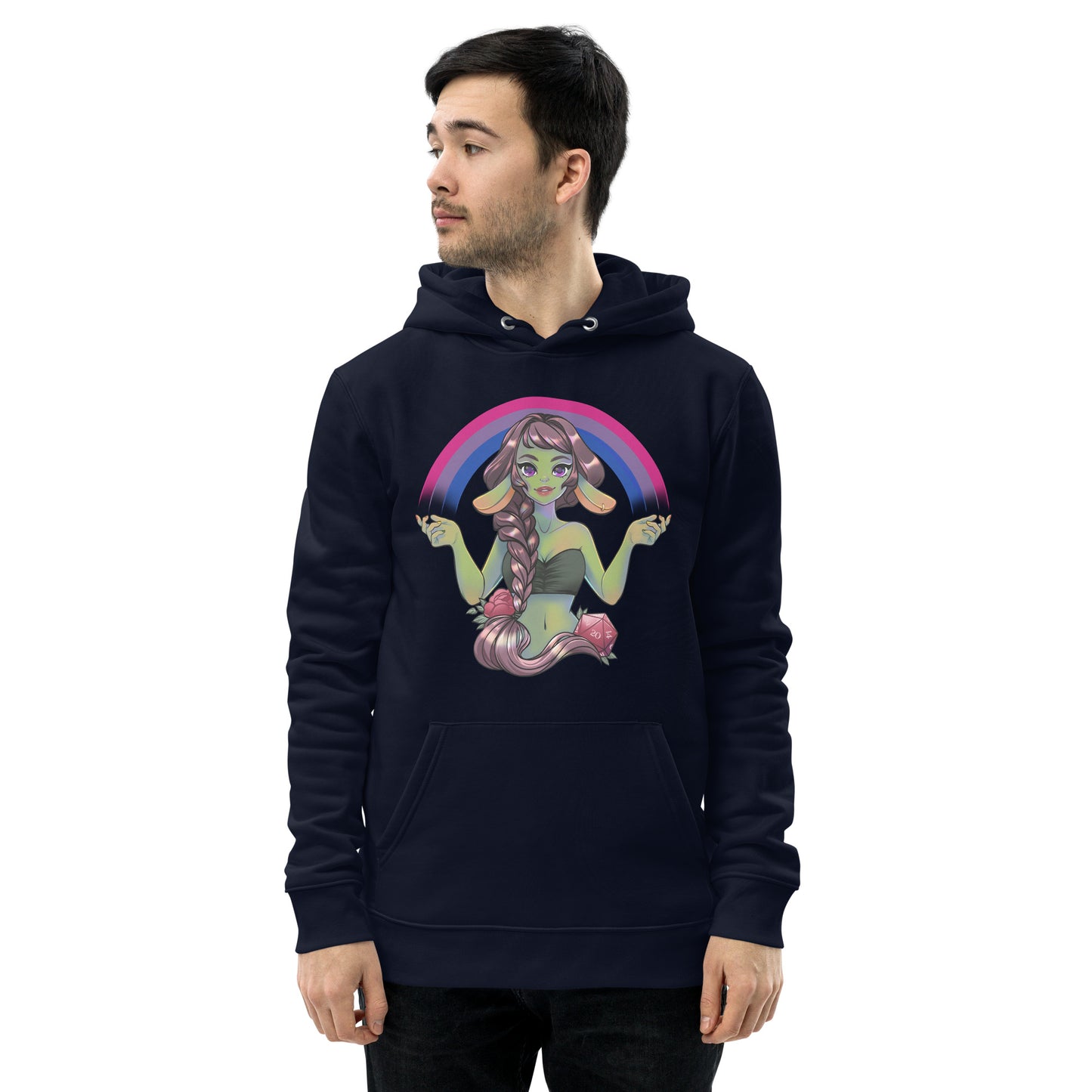 Pride Goblin - Bisexual - Umweltfreundlicher Unisex-Kapuzenpullover