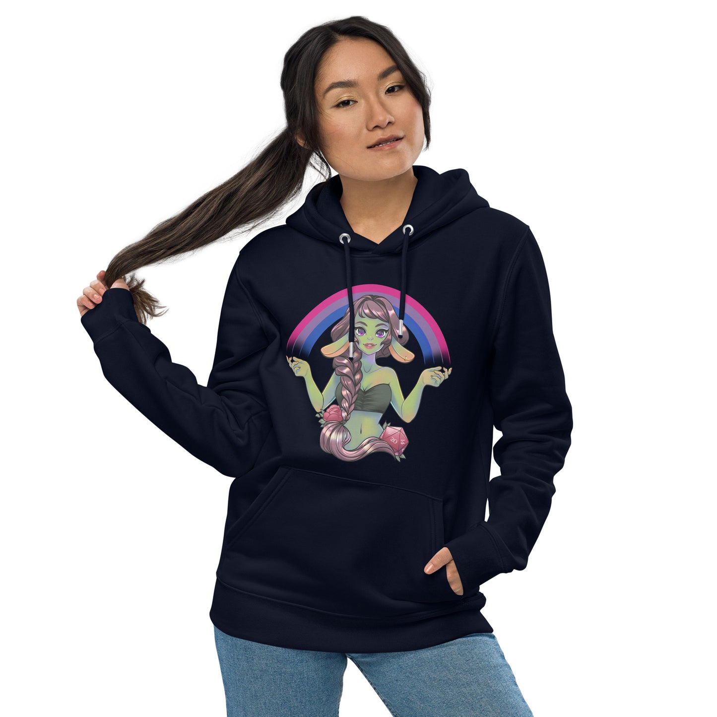 Pride Goblin - Bisexual - Umweltfreundlicher Unisex-Kapuzenpullover