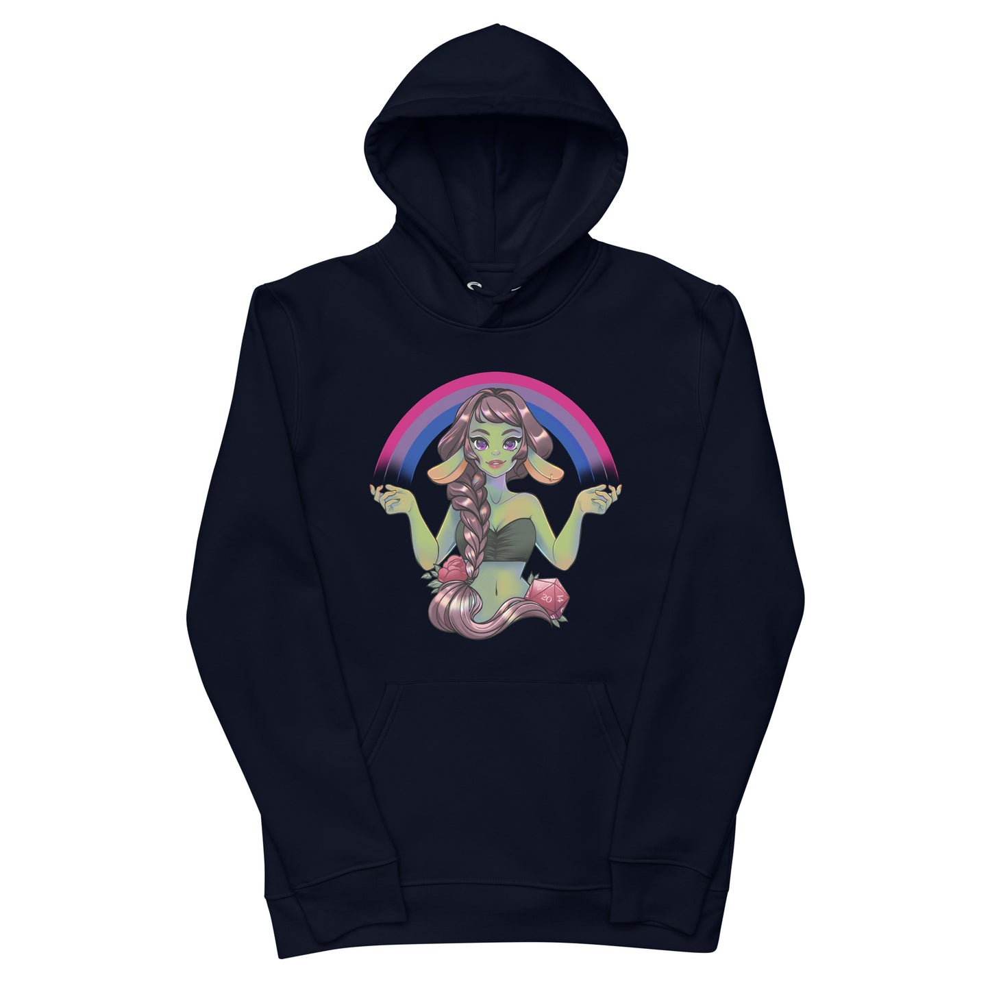 Pride Goblin - Bisexual - Umweltfreundlicher Unisex-Kapuzenpullover
