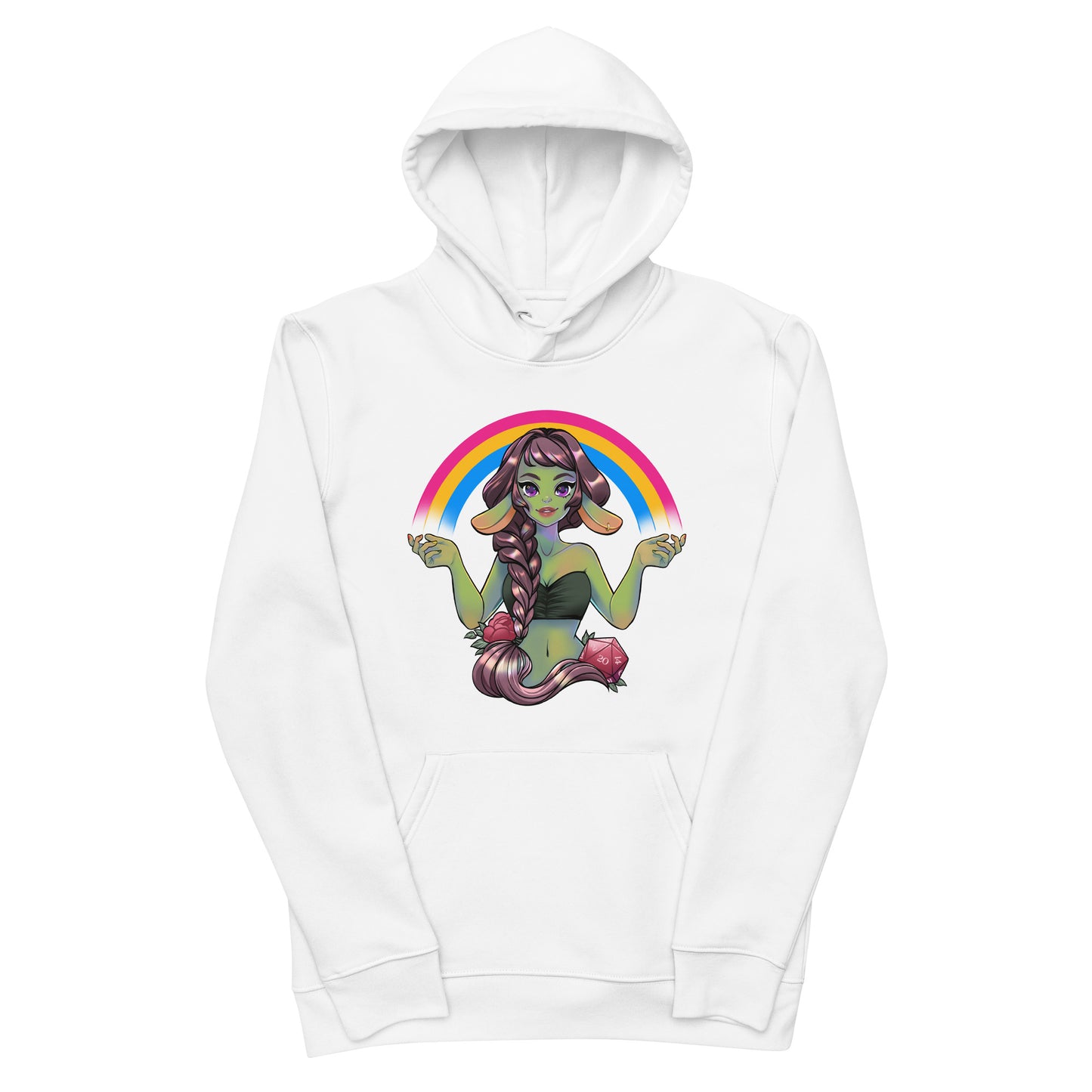Pride Goblin - Pansexual - Umweltfreundlicher Unisex-Kapuzenpullover