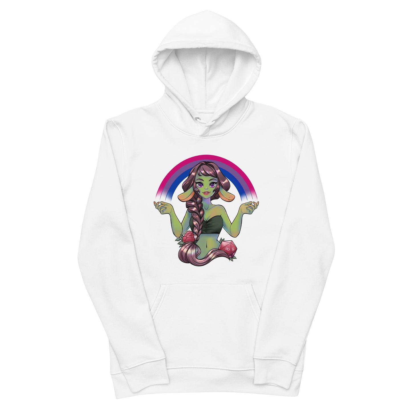 Pride Goblin - Bisexual - Umweltfreundlicher Unisex-Kapuzenpullover