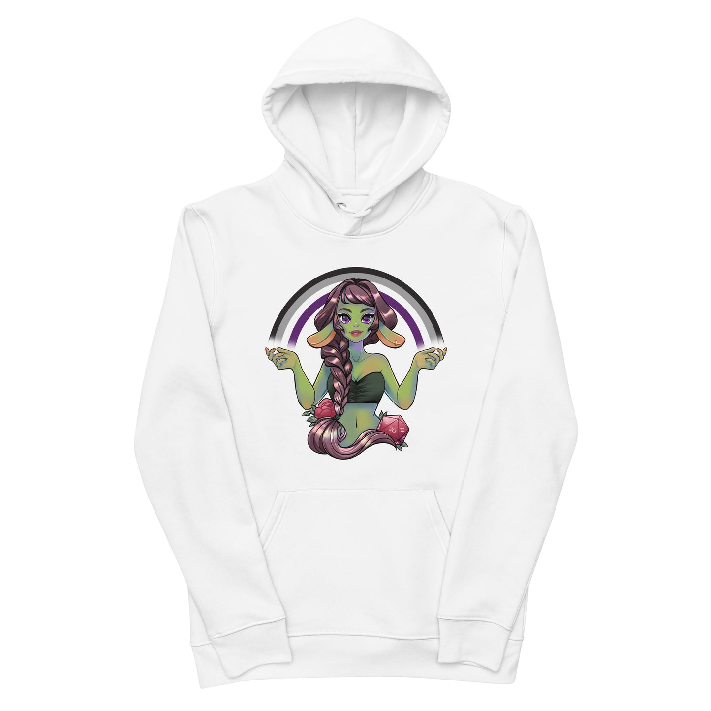 Pride Goblin - Asexual - Umweltfreundlicher Unisex-Kapuzenpullover