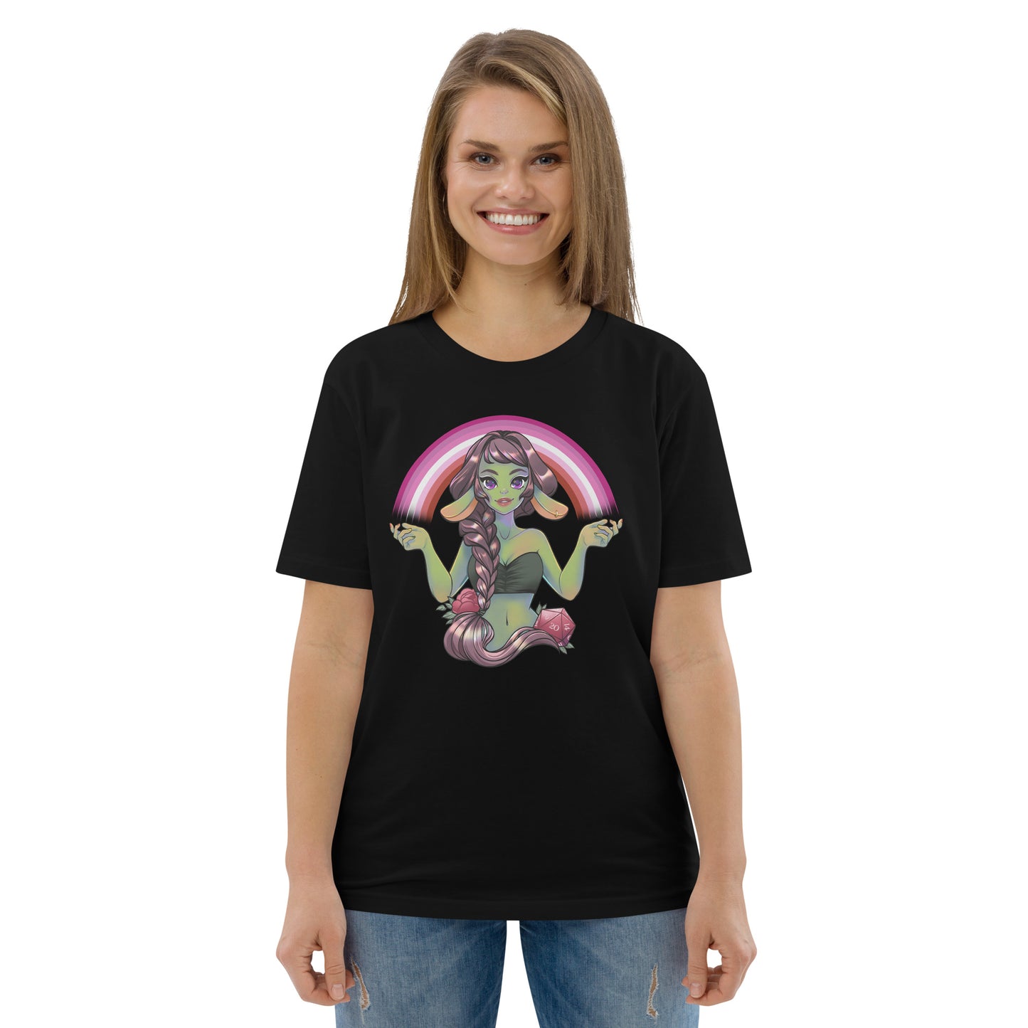 Pride Goblin - Lesbian - Unisex-Bio-Baumwoll-T-Shirt