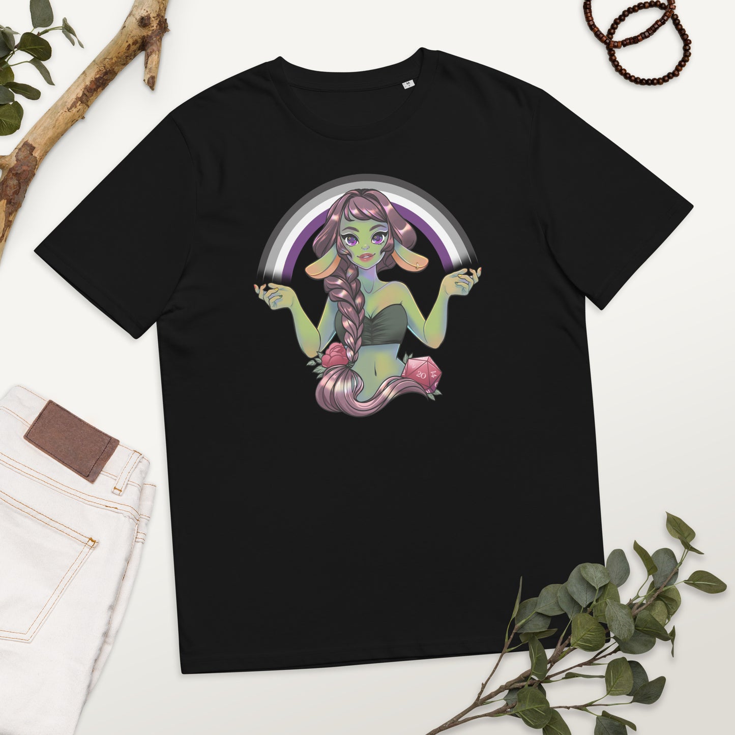 Pride Goblin - Asexual - Unisex-Bio-Baumwoll-T-Shirt