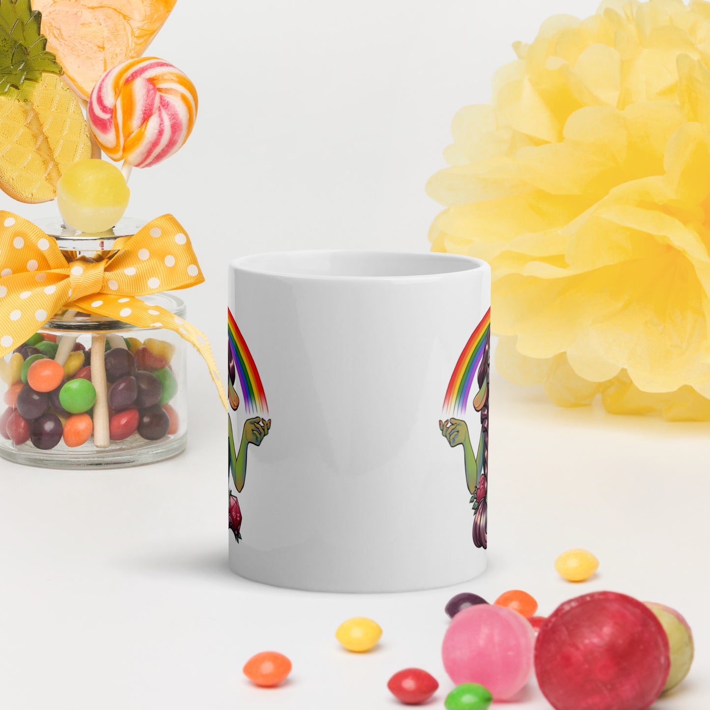 Pride Goblin - Weiße, glänzende Tasse