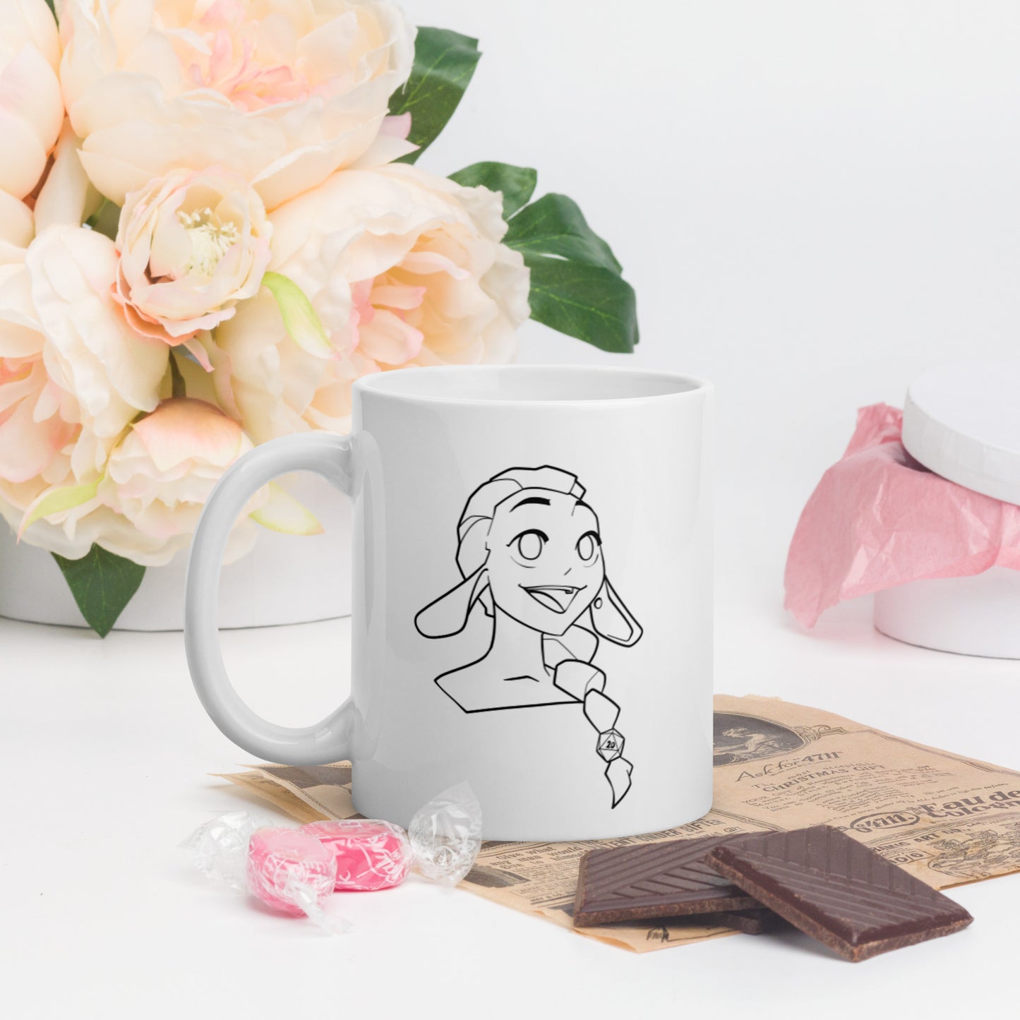 Goblin Girl 1 - White Glossy Mug