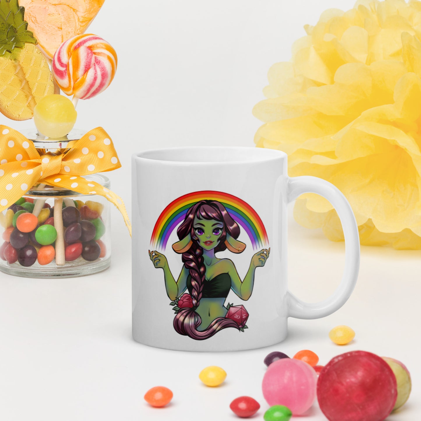 Pride Goblin - Weiße, glänzende Tasse
