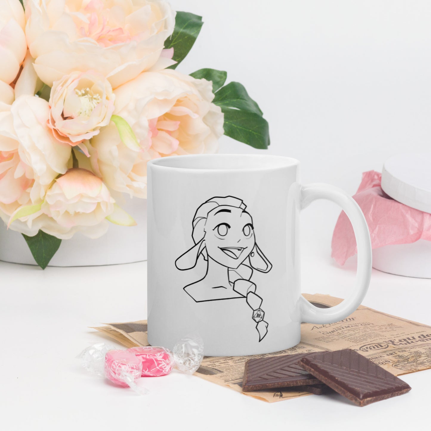 Goblin Girl 1 - White Glossy Mug