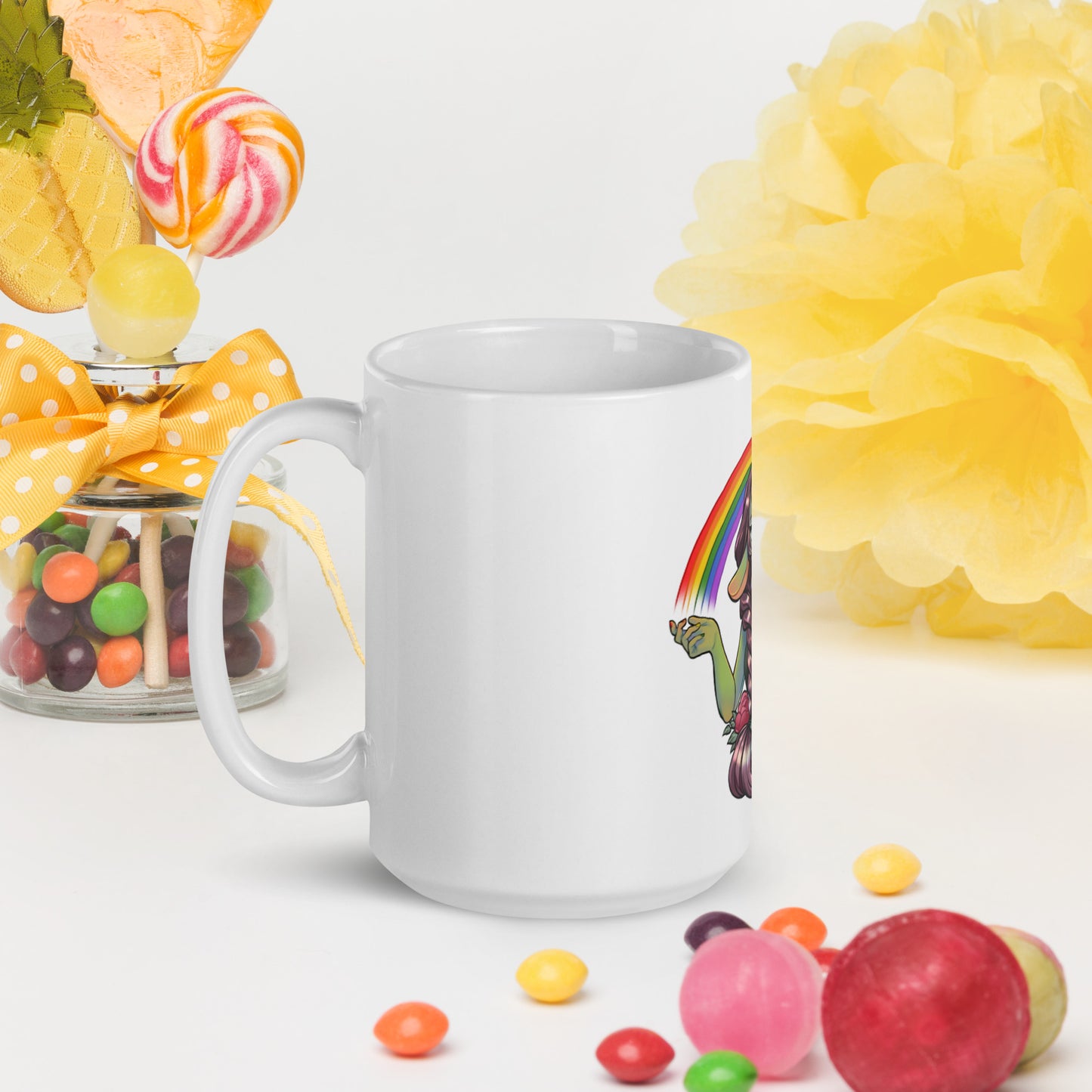 Pride Goblin - Weiße, glänzende Tasse