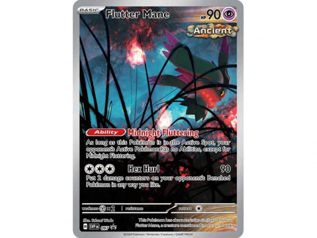 Pokemon TCG Temporal Forces ETC Flutter Mane Promo Karte