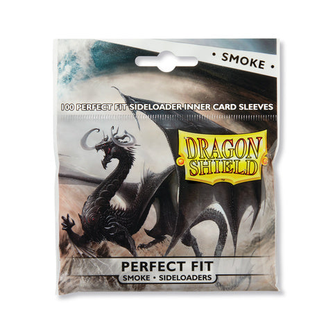 Dragon Shield Standard Perfect Fit Sideloading Sleeves - Clear/Smoke (100 Sleeves)