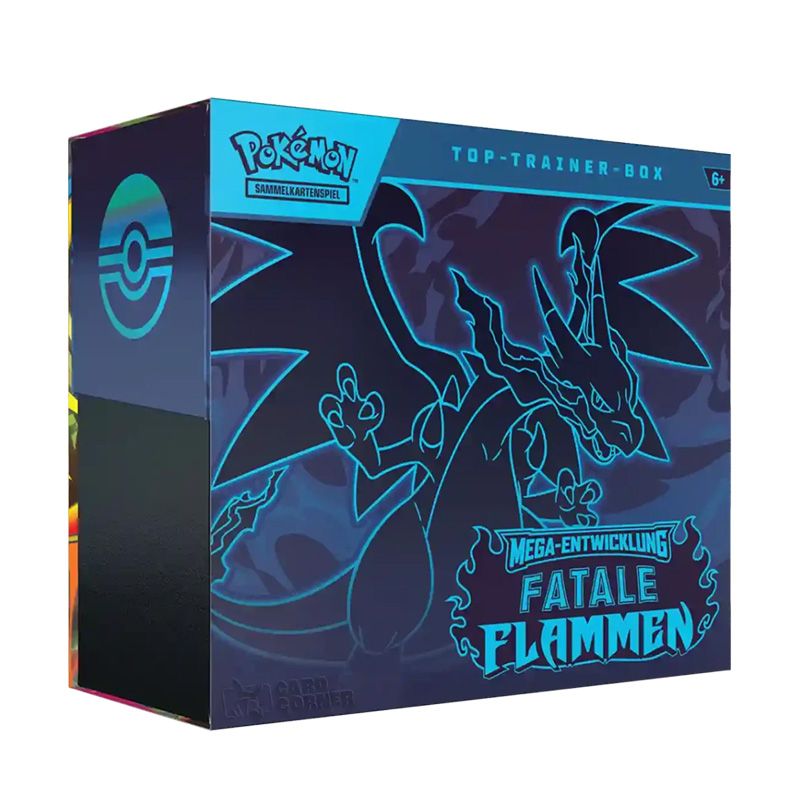 Pokémon Mega-Entwicklung Fatale Flammen Top Trainer Box  deutsch