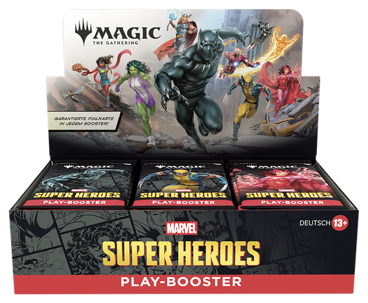 Marven Super Heroes Play Booster Display