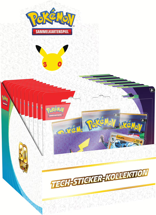 Pokémon TCG 30 Jahre Tech Sticker Kollektion