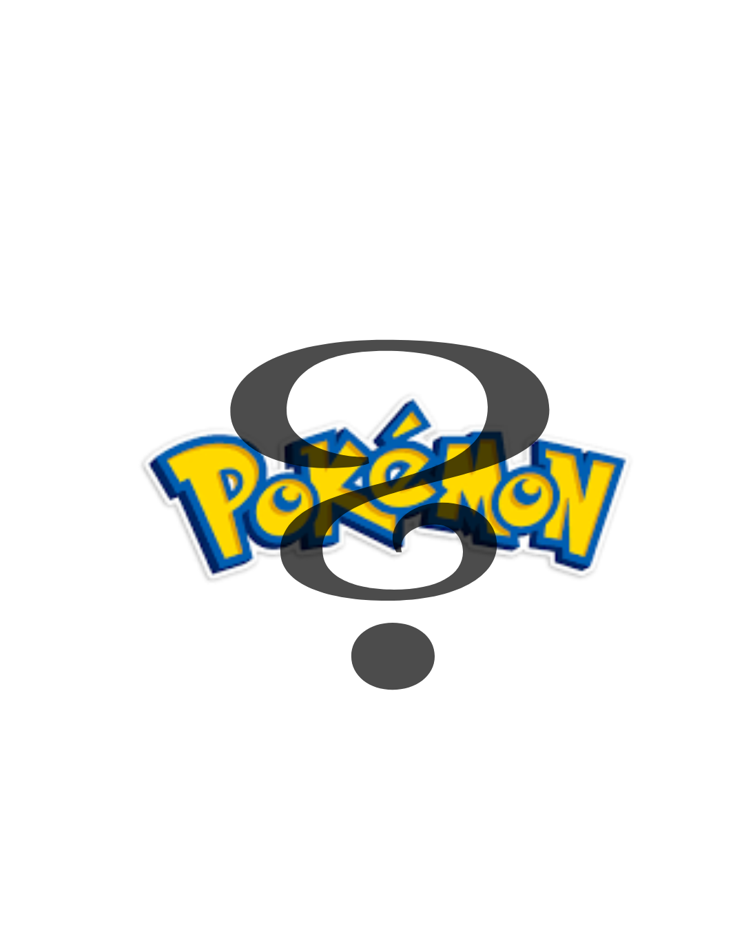 Pokémon Logo mit Fragezeichen