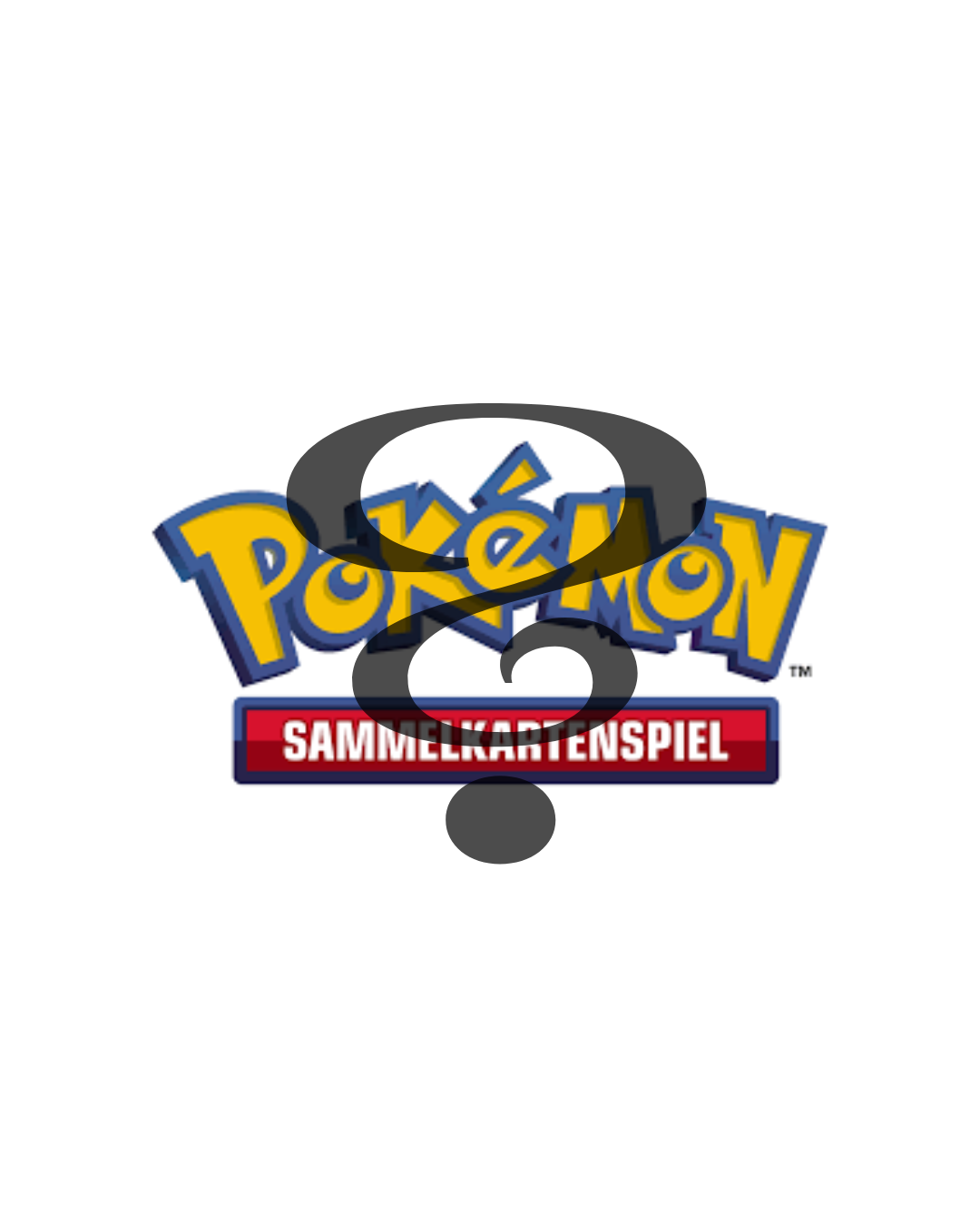 Pokémon Sammelkartenspiel Logo mit Fragezeichen