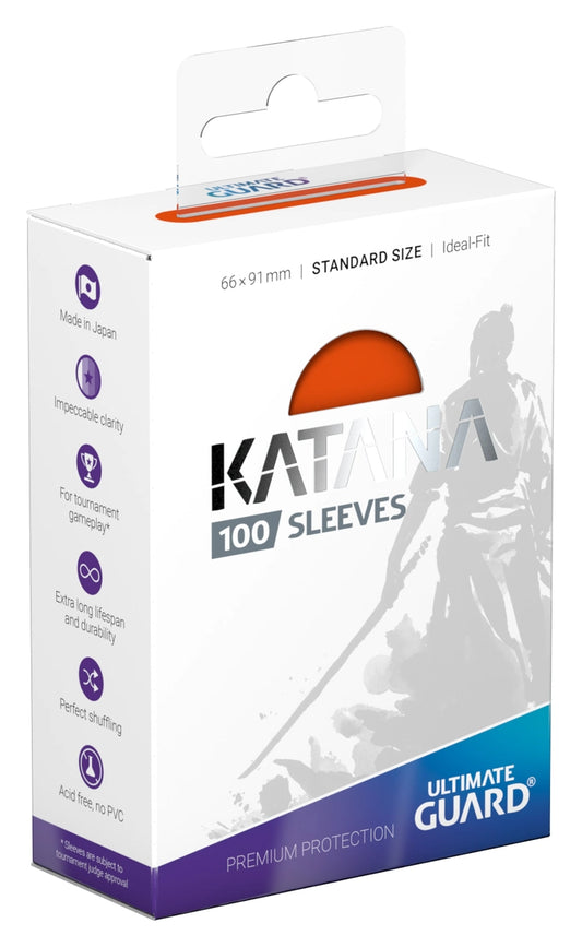 Katana Sleeves Standard Size (100) - Orange