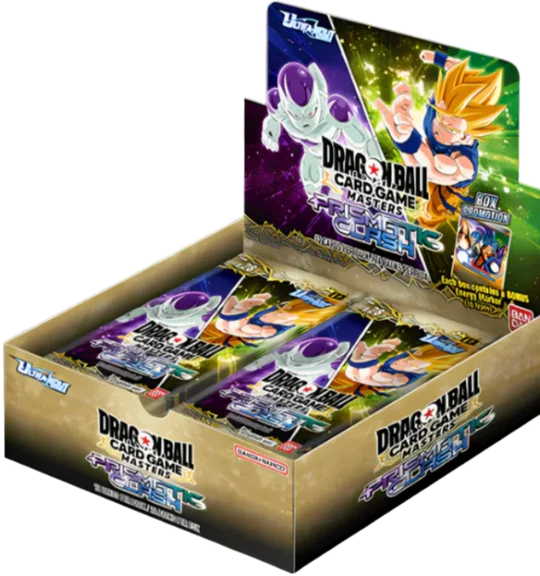Dragon Ball Super Card Game - Masters New Series Set #1 B28 Prismatic Clash Booster Display (24 Packs) Englisch *VORBESTELLUNG* 05.09.2025