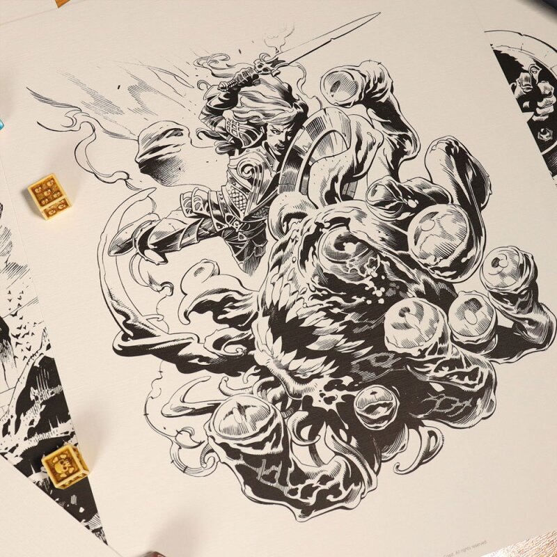 Dungeons & Dragons Kunstdrucke 36 x 28 cm (7 Stk.)