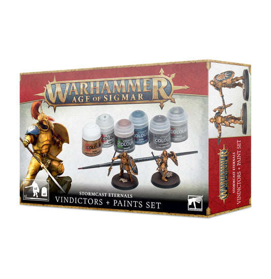 Warhammer Age of Sigmar Vindictoren der Sturmgeschmiedeten Ewigen + Farben