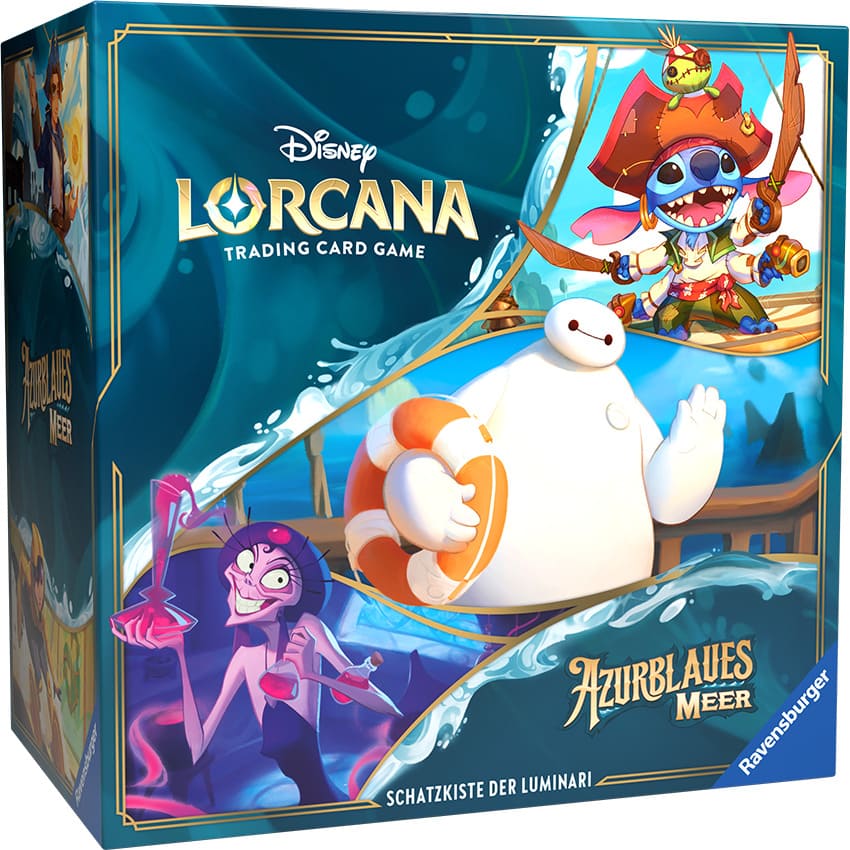 Lorcana Set 6 Azurblaues Meer Trove Schatzkiste der Lunminari