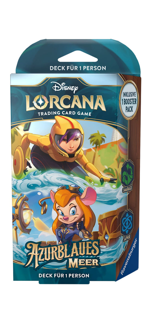 Lorcana Starter Deck Azurblaues Meer Saphir Smaragd