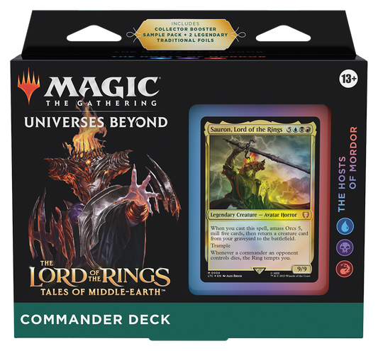 The Lord of the Rings: Tales of Middle-Earth - Commander-Deck The Hosts of Mordor - englisch  The Lord of the Rings: Tales of Middle-Earth - Commander-Deck The Hosts of Mordor - englisch