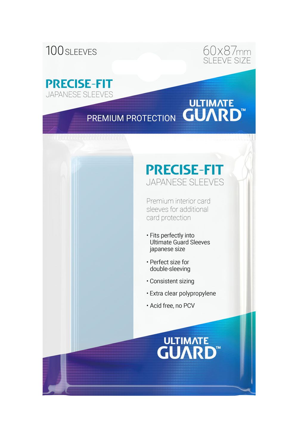 Ultimate Guard Precise-Fit Sleeves Japanische Größe Transparent (100)