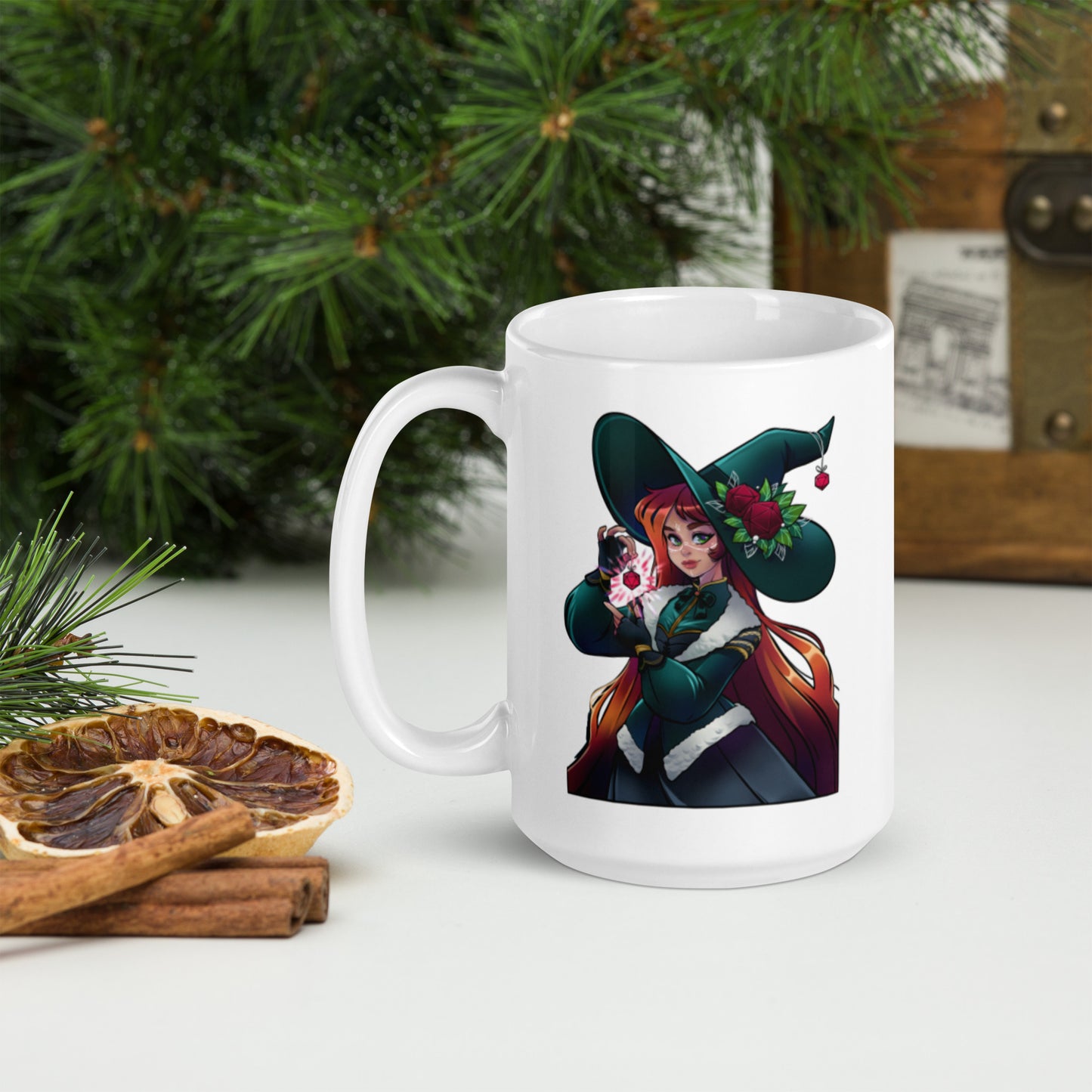 Christmas Witch - White Glossy Mug